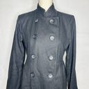 Banana Republic  Wool Blend Long Black Dress Coat Women's Size S Photo 1