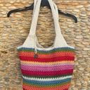 The Sak  Multicolor Striped Woven Crochet Shoulder/Tote Beach Hobo Bag. VGUC! Photo 0