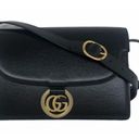 Gucci  GG Azalea Ring Black Leather Timeless Shoulder Bag Photo 12