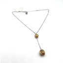 Roberto Coin Sterling Vermeil Necklace 16 Inches with Double Sphere Pendant TFS Photo 2