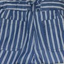 American Eagle  Women's Blue White Striped Wide Leg Paperbag‎ Pants Sz 8 NWOT Photo 10