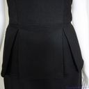Bisou Bisou  black mesh sheer top peplum dress, women's size 4 Photo 4
