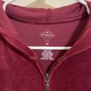 St. John’s Bay Active Women’s Burgundy Velour Track Jacket Petite (Brand New) Photo 2