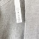 Lululemon  Merino Wool Blend Ribbed Long Wrap Sweater Cardigan Size 6 Gull Grey Photo 8