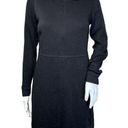 Boden Dress Women 4R Black Zip Placket Gothic Wednesday Addam Neutral Minimalist Size 4 Photo 0