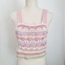 ZARA  tank top crochet pastel sleeveless boho cropped lover swimsuit coverup Photo 1