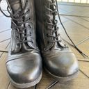 Guess  vegan leather block heel combat boot, buckle, retro, emo, size 8M Photo 3