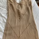 Crochet Swim Cover Up Tan Photo 1