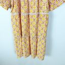 Ann Taylor  Petite Floral Cut Out Shift Dress Orange and Yellow Large Photo 5