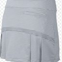 Nike Dri Fit Precision Print Striped Skort Gray Large Athletic Stretch PGA Photo 1