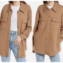 Joie  S Camel Women’s Oversized Shirt Shacket Photo 1