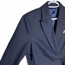 W By Worth Worth pinstripe leather accent tie blazer size 6 Photo 34