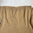 Tan Cable Knit Button Down Cardigan Sweater Size M Photo 5