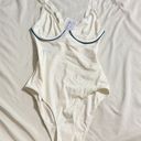 La Perla NWT  white v-neck bath-suit/swim suit one piece/full coverage Photo 2