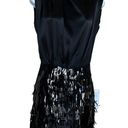 Amanda Uprichard  Simran Sequin Mini Dress Black XS Cocktail Flapper Flawed DIY Photo 6