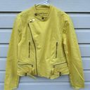 Krass&co Lauren Jeans  Yellow Moto Denim Jacket Photo 0