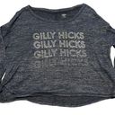 Gilly Hicks  blue long sleeve shirt size medium Photo 0