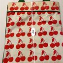 Target Luella for  Red Cherry Canvas Green Tote Bag Purse Photo 9