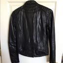 Bernardo  Lambskin Leather Jacket Black Petite XSP Photo 1