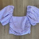 Puff Sleeve Top Purple Size M Photo 0