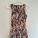 White House | Black Market  WHBM Floral Printed Hi-Lo Fit Flare Dress White Coral Photo 10