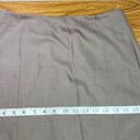 Talbots  Womens Stretch Wool Skirt Pleated Size 6 Brown Made in Japan Career Photo 14