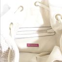 Merona Ivory Drawstring Shoulder Purse w/ Dainty Cutouts Photo 6