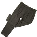 Vince NWT  Pleated Cozy Pull-on in Olive Green Flannel Ankle Crop Pants M $325 Photo 0