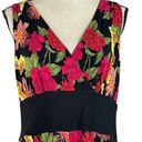 Scarlett  SZ 12 Midi Dress Handkerchief Hem Floral Sleeveless V-Neck Empire Waist Photo 1