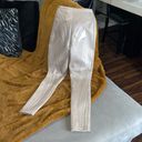 Mugler Embossed Leggings in Pearl Beige Size 4 Photo 5