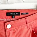 Lafayette 148  New York Orange Mercer Skinny Ankle Pants Slacks Peach Rose Size 6 Photo 2