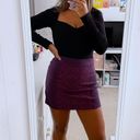 American Eagle Purple Patterned Pencil Skirt Photo 3