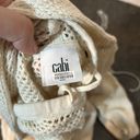 CAbi  Mesh Hoodie Cream Size XS Casual Top Swim Coverup Boho Beach Coastal Photo 3