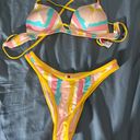 Gossip Colorful Stripped Cheeky Bikini Set Photo 0