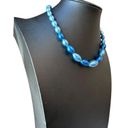 Vintage Blue  Beaded Choker Necklace Photo 1