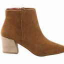 Kensie  Lyden Brown Cognac Suede Pointy Toe Ankle Bootie Heels NEW Photo 1