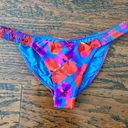 Vix Paula Hermanny  Mabel Riviera Bikini Bottoms Blue/Red Multi Medium NWT Photo 0