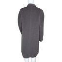 Hilary Radley  Coat Womens 4 Gray Alpaca Wool Pea Coat Neutral Minimalist Preppy Photo 3