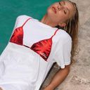 Alix Earle Hot Mess Bikini Tshirt White Size XL Photo 0