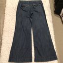 CAbi Jeans Wide leg Flare Trouser Jeans Dark Wash 10 Photo 2