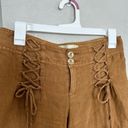 Anthropologie ELEVENSES |  Corset Wide Leg linen Pants mustard size 0 Photo 6