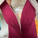 Faviana Maroon Prom Dress Photo 5