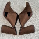 BCBGeneration  Suede Chocolate Brown Mule Heels Photo 13