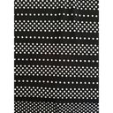 Apt. 9  Skirt Large Black White Polka Dot Polyester Spandex Midi Handkerchief Hem Photo 4