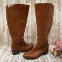 Marc Fisher Brown Leather Tall Riding Boots Size 10M Photo 2