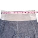 Lululemon  Dk Gray Capri Crop Leggings Sz 4 Zip Pocket Lt Gray Waist Side Details Photo 87