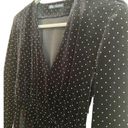 ZARA  Blogger Favorite Black Velvet V-Neck Long Sleeve Dress Size: Medium Photo 5