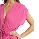 Elan 💕💕 Deep V-Neck Wrap Maxi Coverup Dress ~ Pink Large NWOT Photo 6