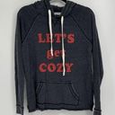 Grayson Threads LET'S GET COZY SOFT COTTON BLEND GRAPHIC HOODIE SIZE XS Photo 0