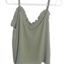 Wishlist  olive green ruffle cami tank size small NWT N Photo 2